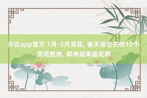 开云app官方 1月-3月赏花, 春天适合去的10个赏花胜地, 即将迎来盛花期