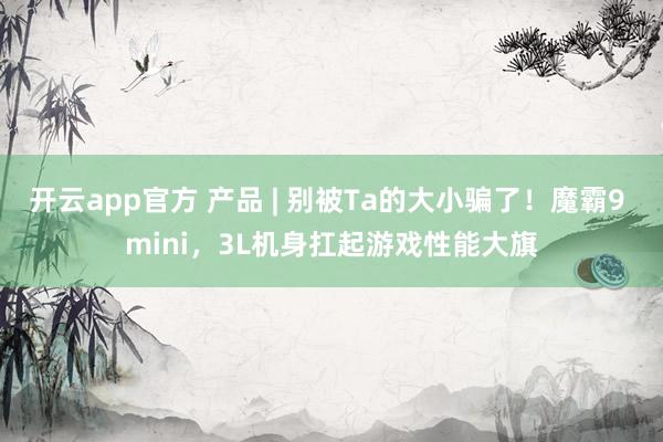 开云app官方 产品 | 别被Ta的大小骗了！魔霸9 mini，3L机身扛起游戏性能大旗